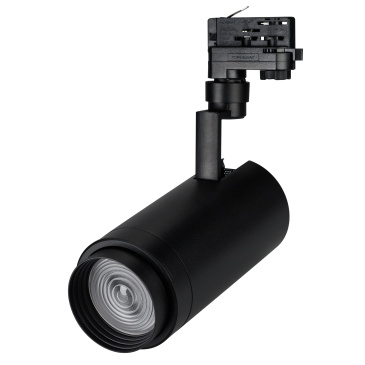 Трековый светильник  30W Белый дневной  LGD-ZEUS-4TR-R100  BK 20-60deg на шинопровод черный  024633
