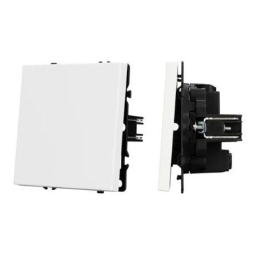 Выключатель встраиваемый одноклавишный перекрёстный 054234 SWT-NOBE-MKX1-SFPL-WH белый