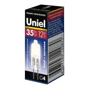 лампа галогенная капсульная G4 JC 35W Uniel JC-12/35/G4 FR 12V 00824