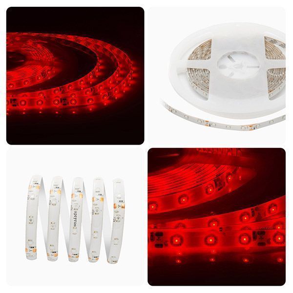 Светодиодная лента  Красный 3528 12V  4.8W/m 60Led/метр герм (силикон) 00-04 Стандарт IP65 Светодиодная лента  Красный 3528 12V  4.8W/m 60Led/метр герм (силикон) 00-04 Стандарт IP65