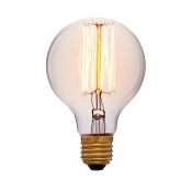 лампа ретро накаливания Vintage форма шар 40W 051-972 G80 F2 GOLDEN/E27 диммируемая лампа ретро накаливания Vintage форма шар 40W 051-972 G80 F2 GOLDEN/E27 диммируемая
