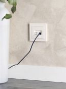 Розетка двойная RJ11+RJ45 кат.5E РК/Т12-БрЖ жемчуг BR-KT20-O-1-K36 BRITE IEK