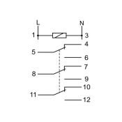 Электромагнитное (промежуточное) реле PK-3P/UN 230V ЕА06.001.023