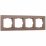 Рамка стеклянная 4 поста WERKEL Favorit W0041142 латте
