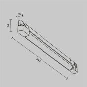 Трековый светильник 20W Белый теплый TR196-3-20W2.7K-B Базис / Basis Trinity IP20 чёрный