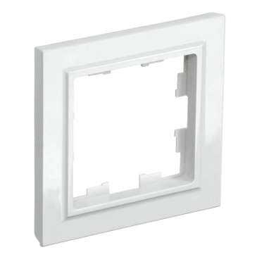 Рамка пластик 1 пост IEK BRITE BR-M12-K01-PRO РУ-1-БрБ белый