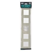 Рамка пластик 5 постов IEK SKANDY SK-M52-K10 SK-F01B бежевый