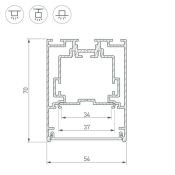 алюминиевый профиль S2-LINE-5470-2500 SEAMLESS ANOD 029440
