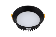 Встраиваемый светильник  20W Белый теплый  BQ009120-BL-WW 220V IP20 круглый черный
