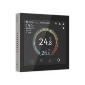 Терморегулятор WERKEL W1851104 сенсорный с Wi-Fi и LCD дисплеем для теплого пола дымчатый