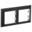 Рамка пластик 2 поста IEK BRITE BR-M22-12-2-K23 РУ-2-Бр хром/черный