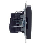 Штепсельная розетка встраиваемая IEK BRITE 16А BR-R11-16-K53 РС11-1-0-БрГ с з/к без з/ш графит