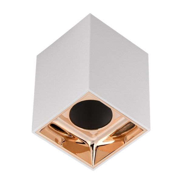 Накладной светильник без лампы IEK LIGHTING 4112 LT-UPB0-4112-GU10-1-K22 GU10 прямоугольный белый/золото