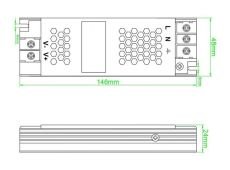Блок питания (AC-DC) 24V  60W 00-00045133 ST-60-24 кожух