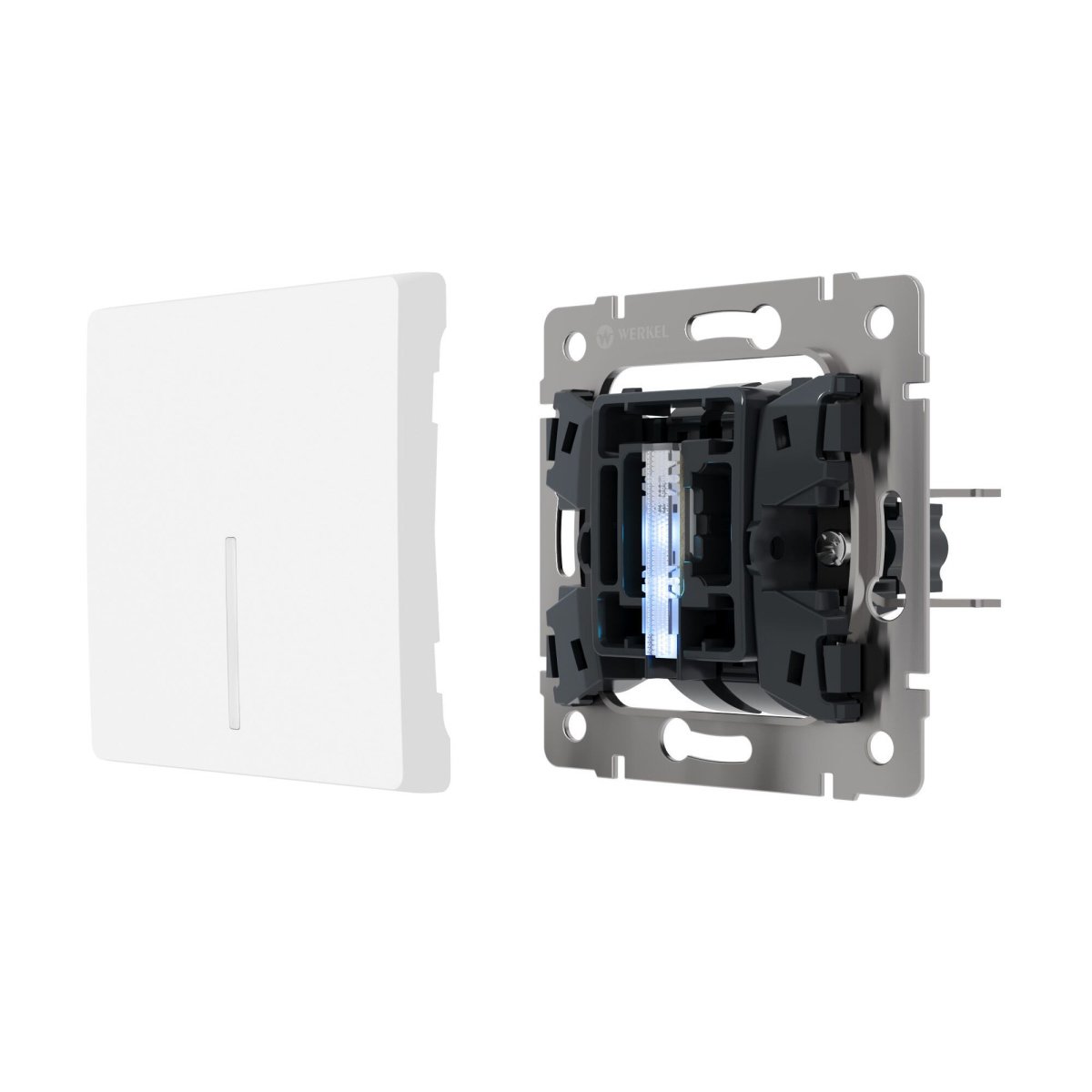 Блок LED подсветки для выключателя W8010102/a069707 голубой (2 шт)