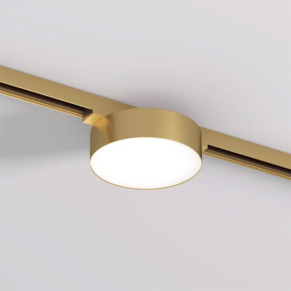 Трековый светильник   8W Белый теплый SHINE FLOW DK5762-SB IP20 на шинопровод латунь