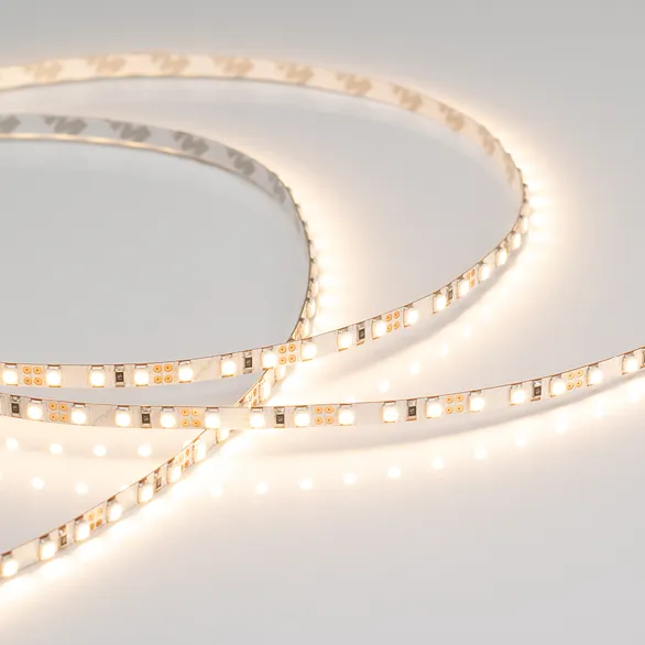 Светодиодная лента Белый теплый 2835 12V  9.6W/m 120Led/метр 024114(2) RT-A120-5mm 3000K LUX