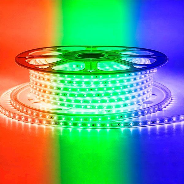Светодиодная лента RGB 5060 220V 12W/m 60Led/метр герм 17-48 Стандарт IP65