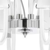 Люстра подвесная Lightstar без лампы 760086 BIANCO 8х40W G9 хром/белый