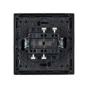 Выключатель встраиваемый одноклавишный перекрестный IEK FORTE&PIANO 10А FP112 черный FP-V13-0-10-1-K02