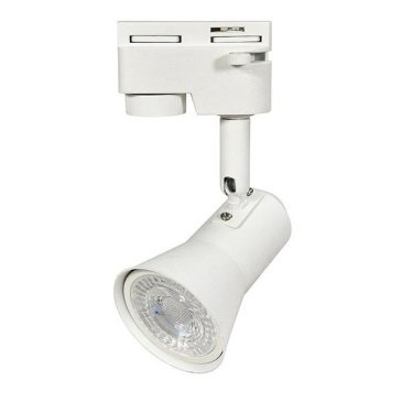 Трековый светильник однофазный под лампу GU10 UBL-Q323 WHITE на шинопровод белый UL-00009604 Volpe