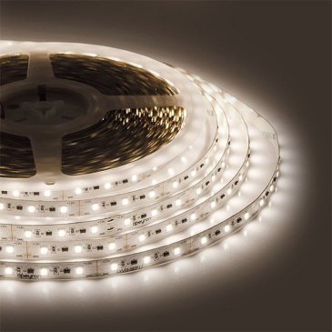 Светодиодная лента Белый теплый 2835 12V  14.4W/m  60Led/м герм 00-11 IP65