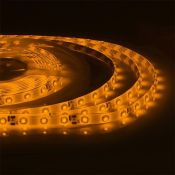 Светодиодная лента  Желтый 3528 12V  4.8W/m 60Led/метр герм (силикон) 05BL Стандарт 5м IP65 блистер