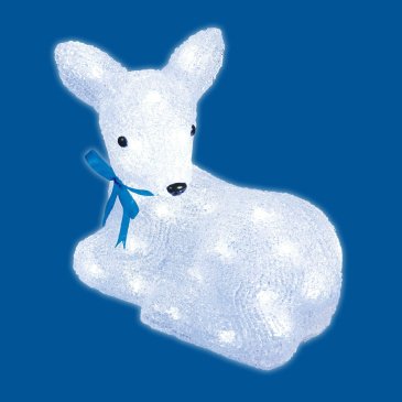 фигура светодиодная ЛЕЖАЩИЙ ОЛЕНЕНОК-1 11031 ULD-M2926-040/STA WHITE IP20 LYING FAWN-1