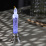 фигурка  светодиодная «Свеча на ветру серебристая»  RGB, AG10х3, 5х17х5см