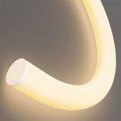 Гибкий неон  250W Белый теплый 433001 360° с фиксацией изгибов 25мм 48V 3000K IP65