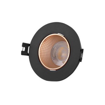 Встраиваемый светильник без лампы DENKIRS RODVIG DK3061-BBR GU10/GU5.3 черный/бронзовый круглый