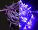 гирлянда НИТЬ 10W Фиолетовый RL-S10C-24V-RV/V, фиолетовый резиновый провод 10 м., соединяемая, 24V, 100 Led, IP65, статика