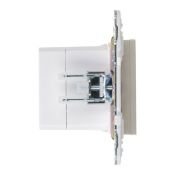 Розетка встраиваемая USB IEK SKANDY A+C 18Вт SK-U22-018-K37 SK-R13Sh шампань
