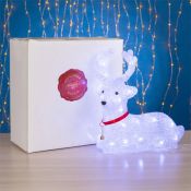 фигура Оленёнок  26х30х13 220V свечение белое