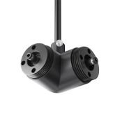 Угловой коннектор для системы Shelf с вводом питания CA014LC-P-B чёрный