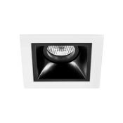 Точечный светильник Lightstar без лампы D51607 DOMINO QUADRO MR16 GU5.3 квадратный встраиваемый черный с рамкой