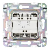 Выключатель жалюзи 10А SK-V12N металл никель SK-V15-0-10-K50 SKANDY IEK