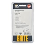 Рамка металлическая 2 поста IEK BRITE BR-M22-M-K02 РУ-2-1-БрЧ черный