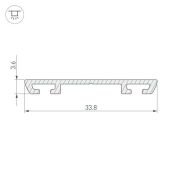 Профиль-основание KLUS PHS-A-BASE-H3.6-2000 ANOD 019862
