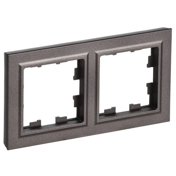Рамка пластик 2 поста IEK BRITE BR-M22-K45 РУ-2-БрТБ бронза