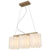 Люстра подвесная Lightstar без лампы 802135 NUBI LEGNO 3х40W E27 белый/светлое дерево