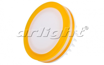Встраиваемый светильник   5W Белый теплый 022529 LTD-80SOL-Y-5W 3000K круглый, белый с желтым корпус Уценка!!!