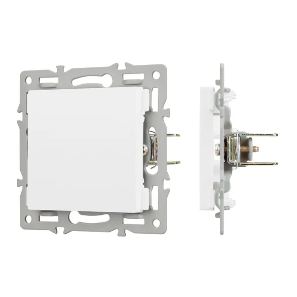 Заглушка c суппортом Arlight 044892 для розетки SCT-MGG-PL-WH белая