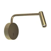 светильник  3W Белый теплый 058490 SP-VERDI-LONG-WALL (BR, 20 deg, 230V) цилиндр накладной бронза