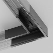 Коннектор угловой накладной Exility X TRA239CL-41B чёрный
