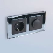 Рамка стеклянная 2 поста WERKEL Diamant WL08-Frame-02 / W0021220 зеркальный