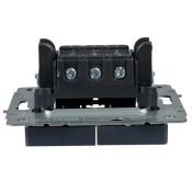 Выключатель встраиваемый двухклавишный проходной IEK BRITE BR-V22-0-10-K35 ВС10-2-6-БрМ маренго