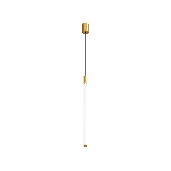 Подвесной светильник  16W Белый теплый DENKIRS AURA DK4314-BR 230V цилиндр бронзовый/золото матовое