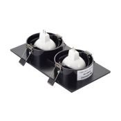 Встраиваемый светильник без лампы DENKIRS BILLUM DK3022-BK 2xGU10/GU5.3 черный прямоугольный