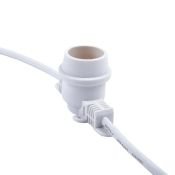 Гирлянда  800W Belt-Light 2 жилы UL-00011810 UDL-K121 шаг 50см патроны E27 провод белый (5м) IP65